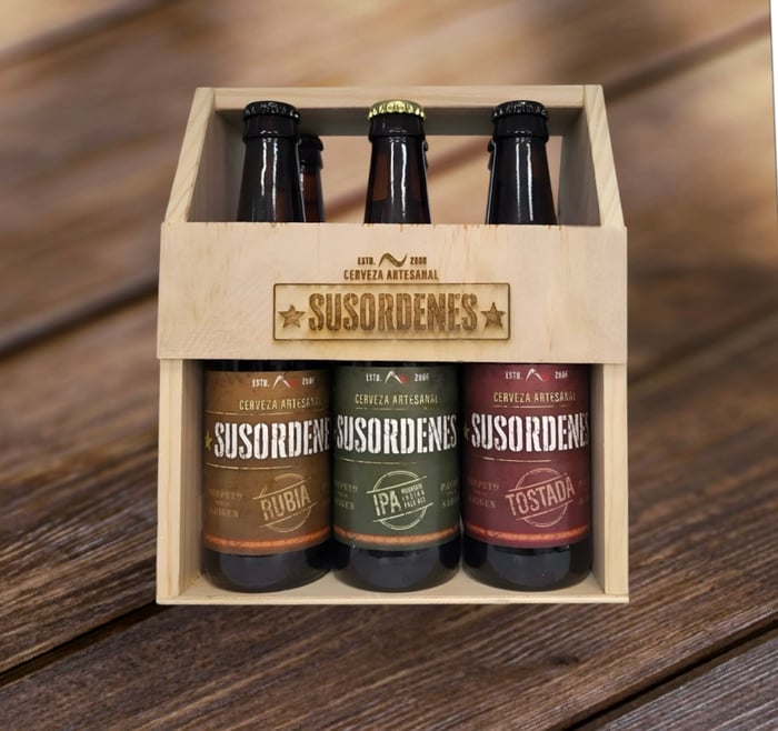PACK 6 Uds CAJA MADERA CON ABRIDOR image